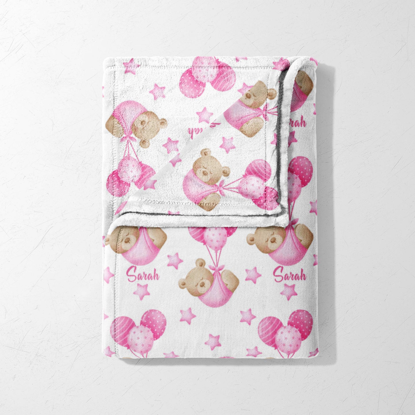 Teddy Bear Balloon Party Blanket