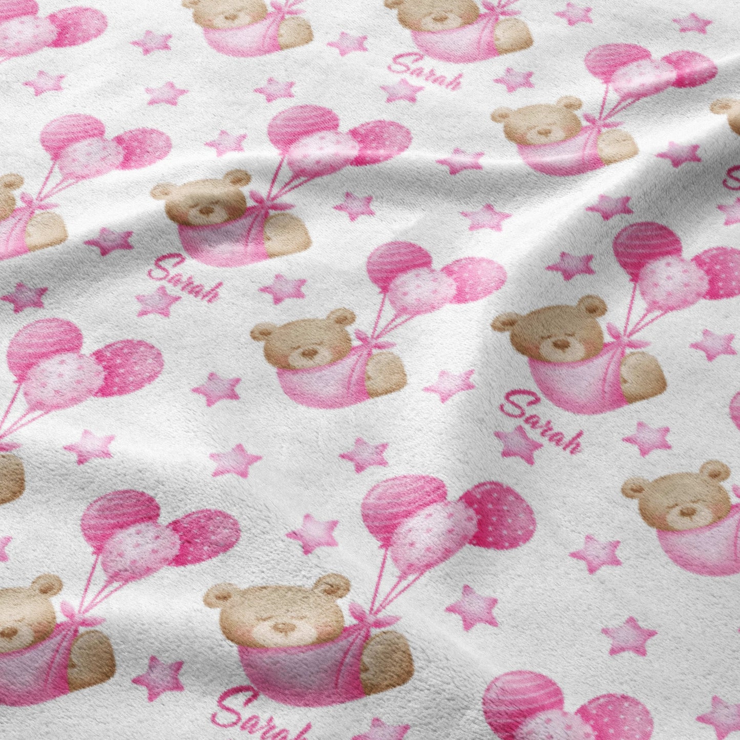 Teddy Bear Balloon Party Blanket