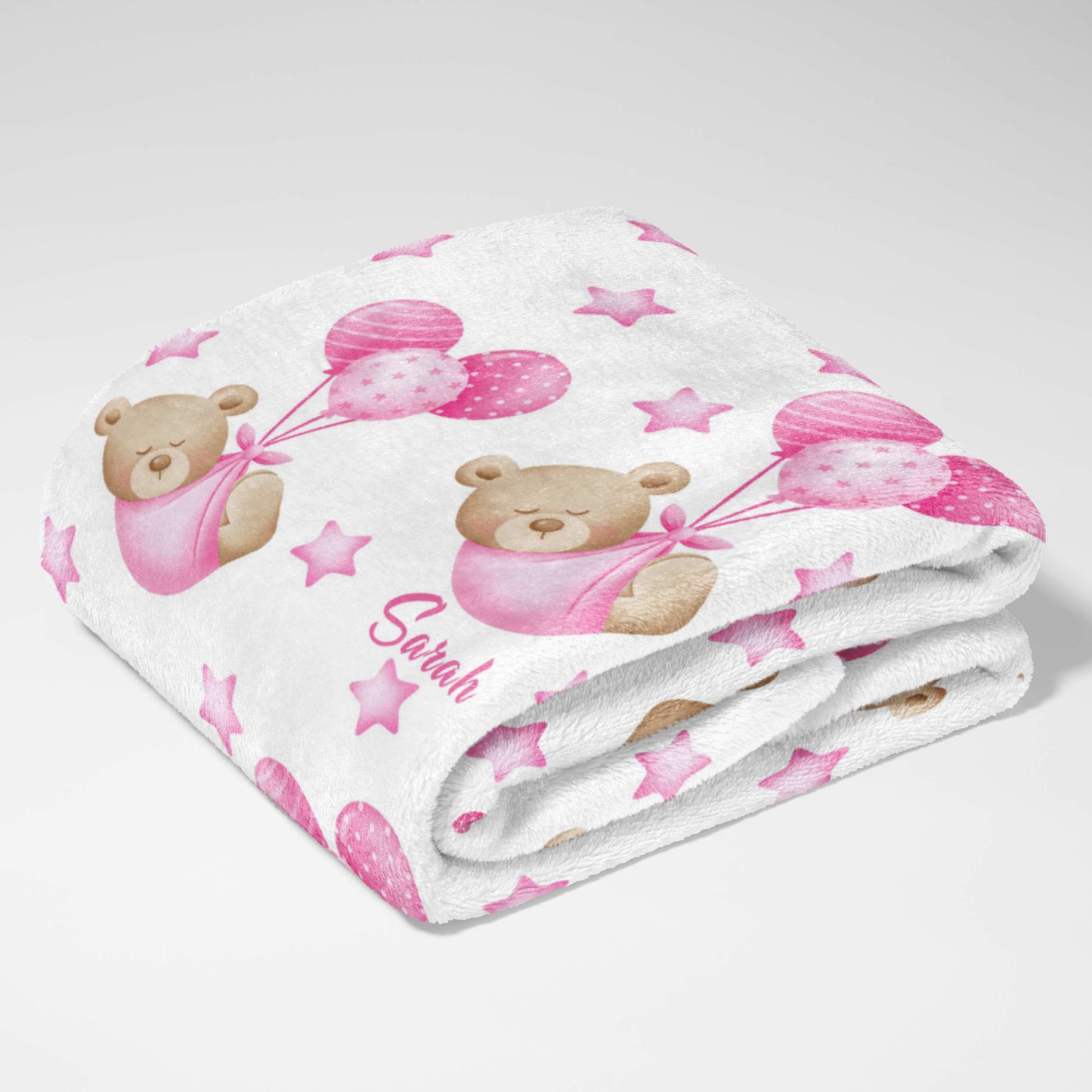 Teddy Bear Balloon Party Blanket
