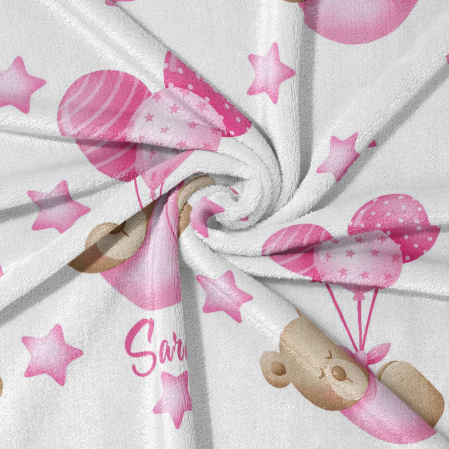 Teddy Bear Balloon Party Blanket