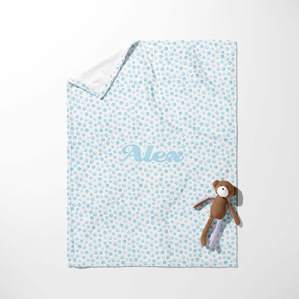 Watercolor Dotty Dreams Blanket