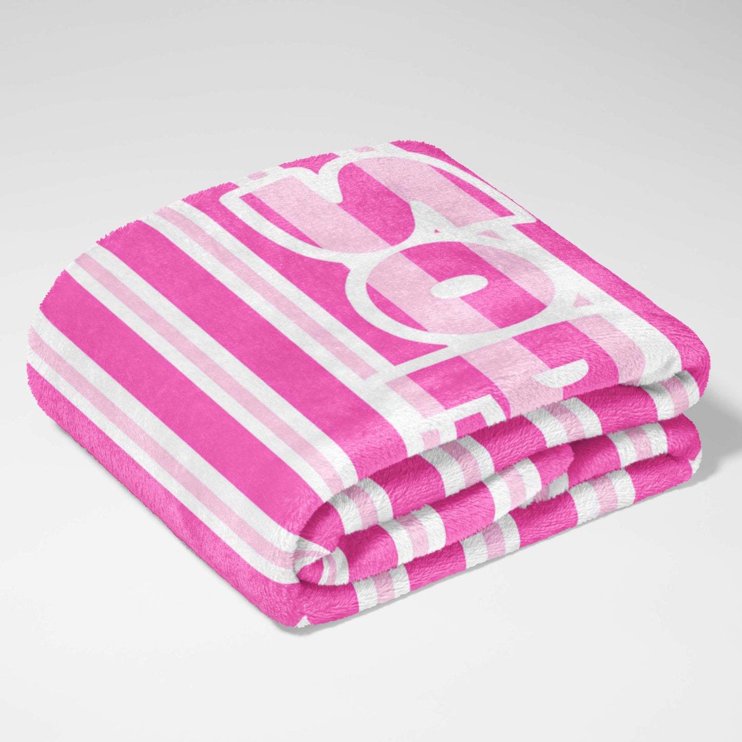 Pink Stripey Snuggles Blanket