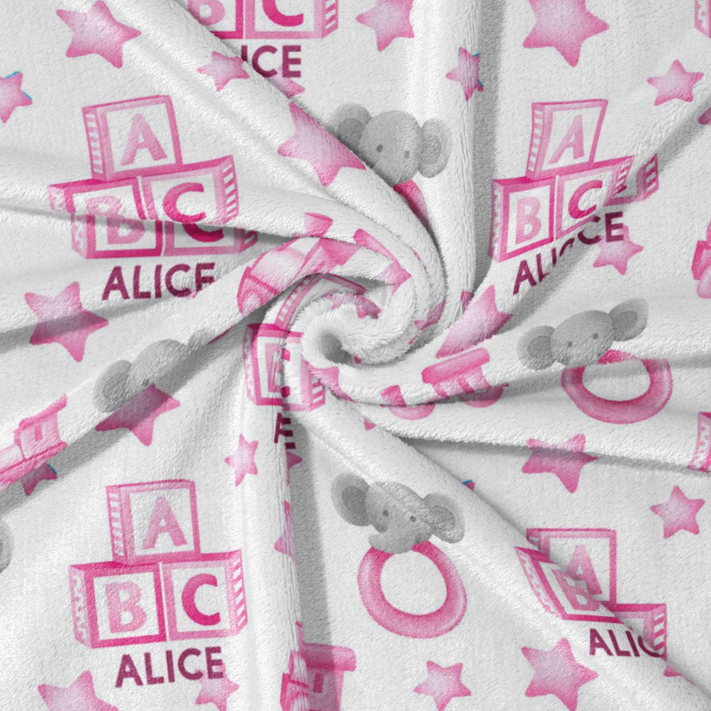 ABC & Toy Train Adventure Blanket