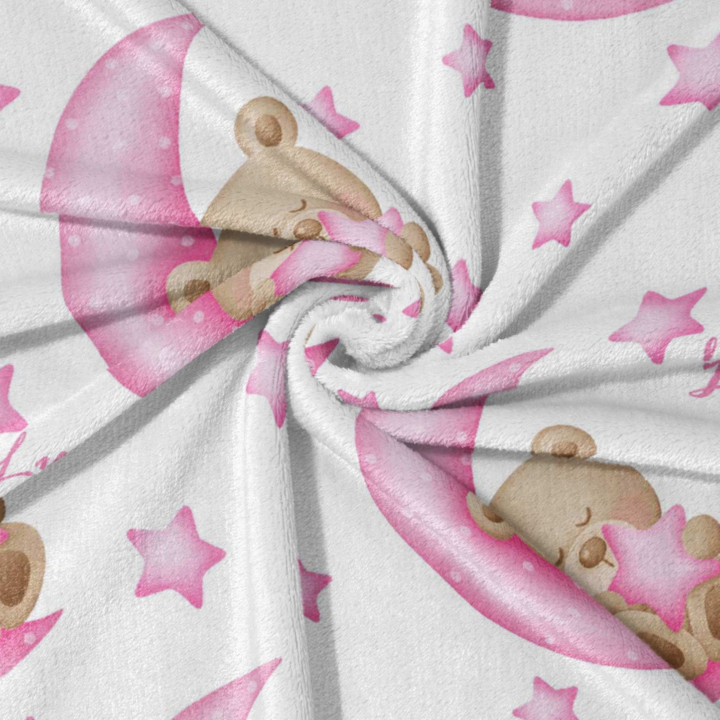 Teddy on the Moon Blanket