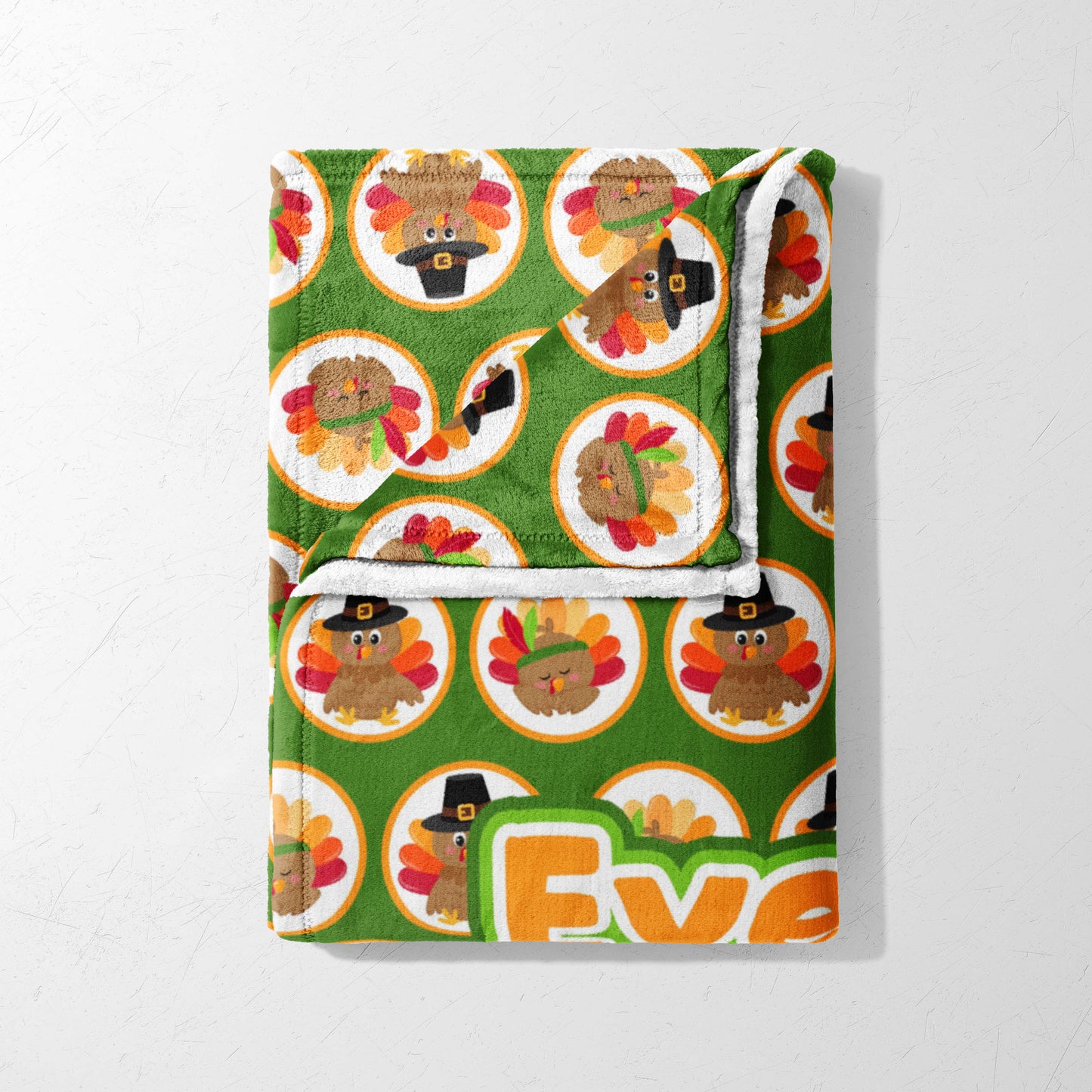 Turkey Time Circles Blanket