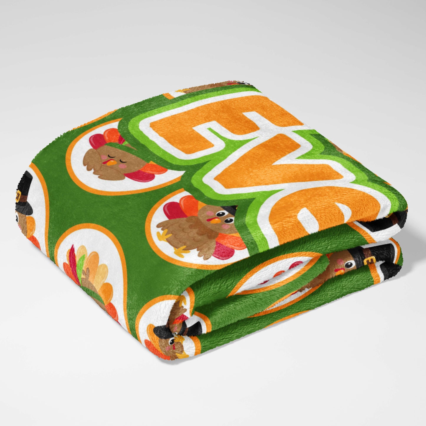 Turkey Time Circles Blanket