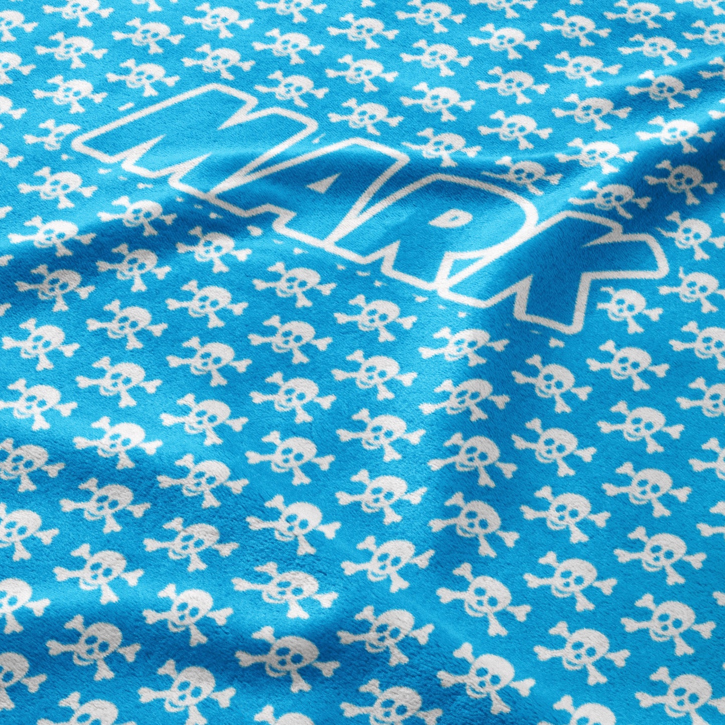 Sky Blue Skulls Blanket