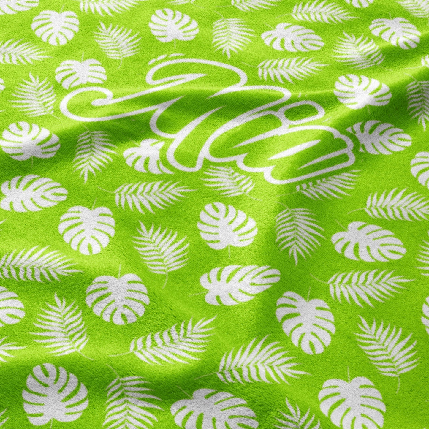 Tropical Leafy Dreams Blanket