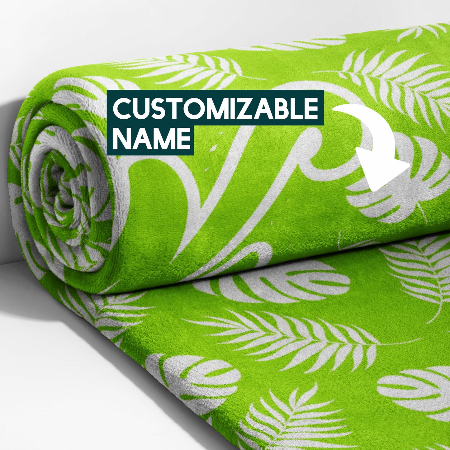 Tropical Leafy Dreams Blanket