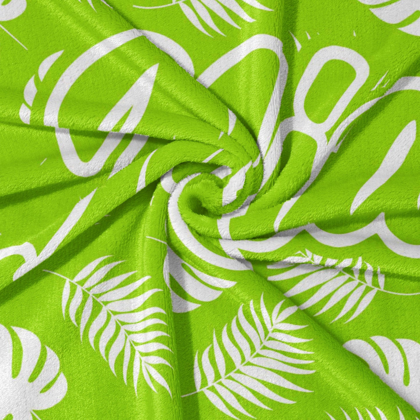 Tropical Leafy Dreams Blanket