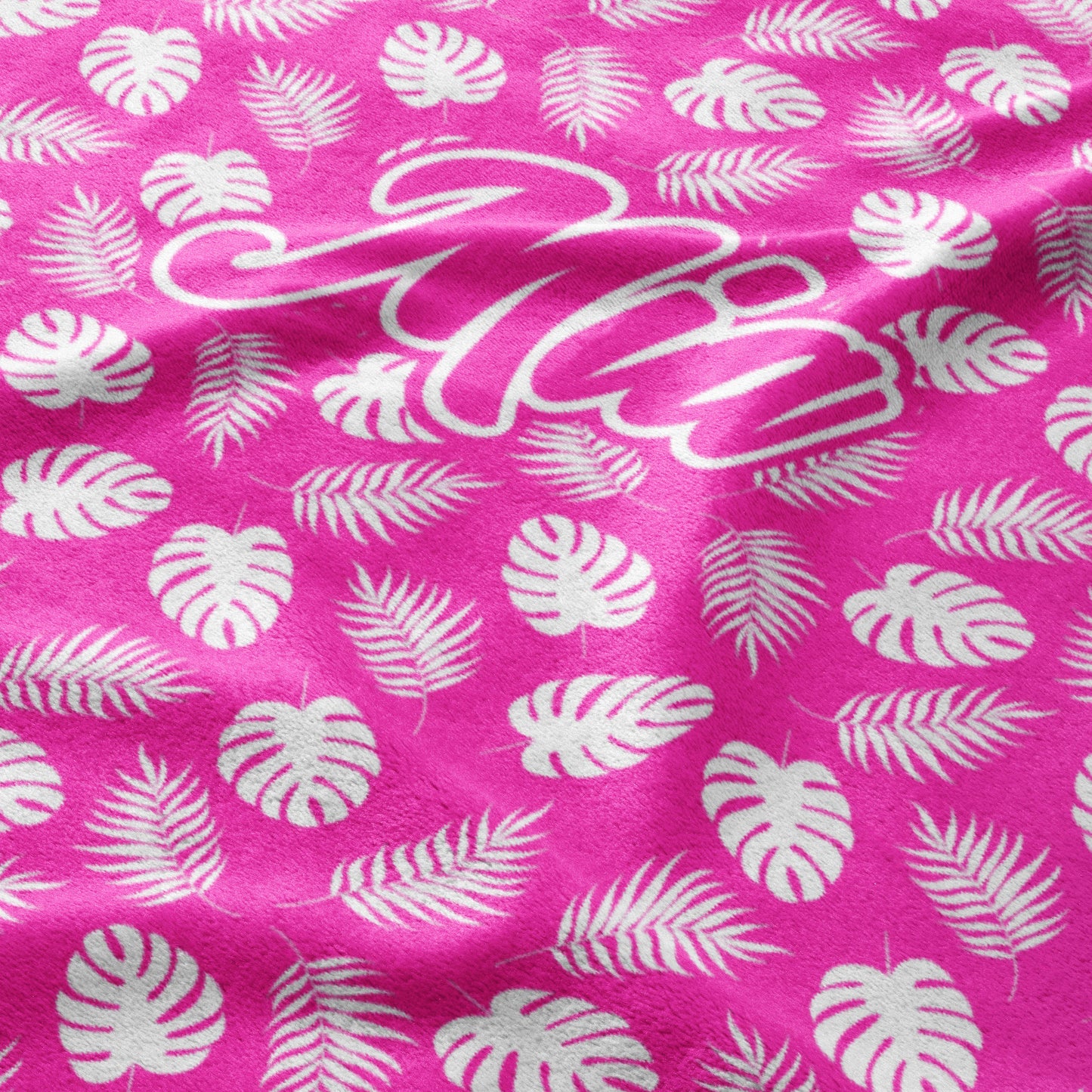 Pink Paradise Palms Blanket