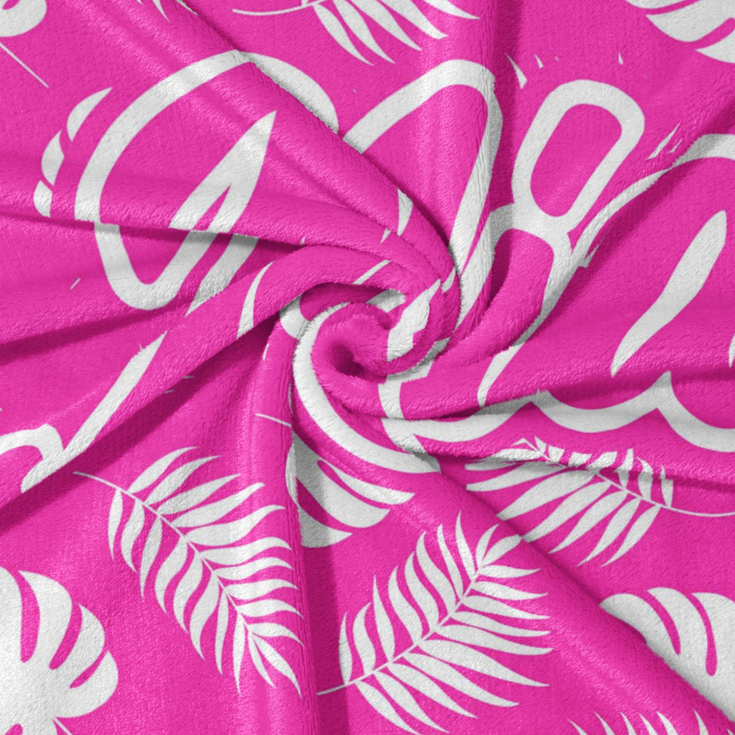 Pink Paradise Palms Blanket