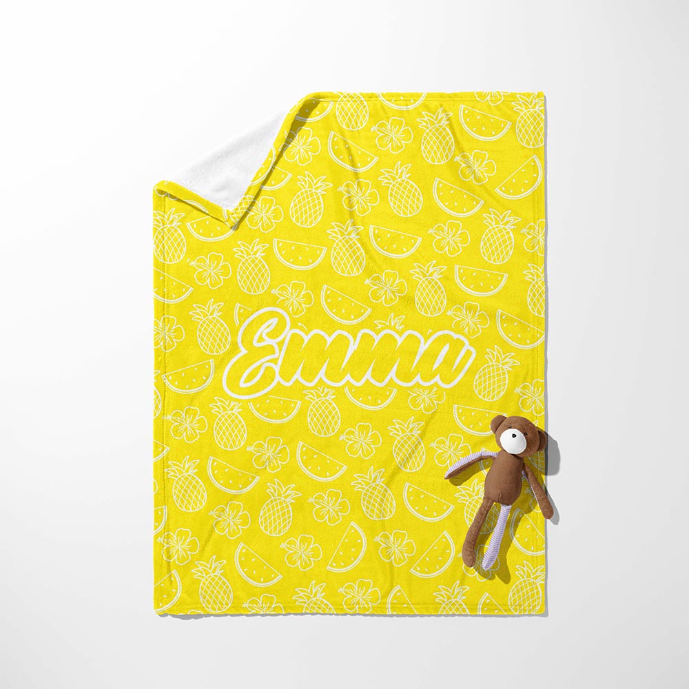 Sunny Fruit Fiesta Blanket
