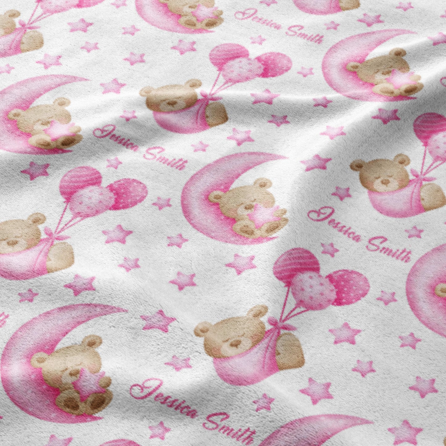 Teddy Moon & Balloon Dreams Blanket