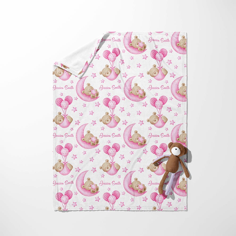 Teddy Moon & Balloon Dreams Blanket