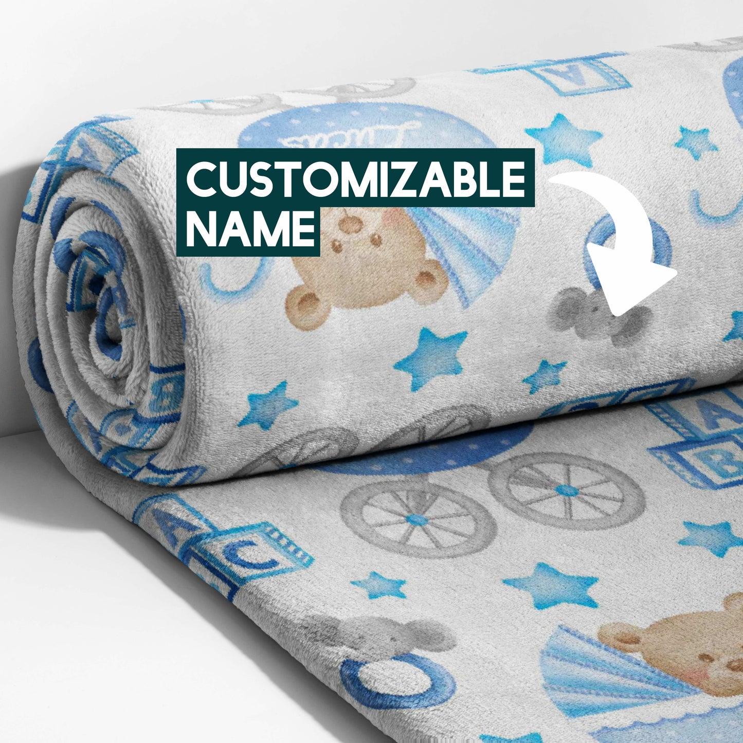 Teddy & Blue Pram Parade Blanket