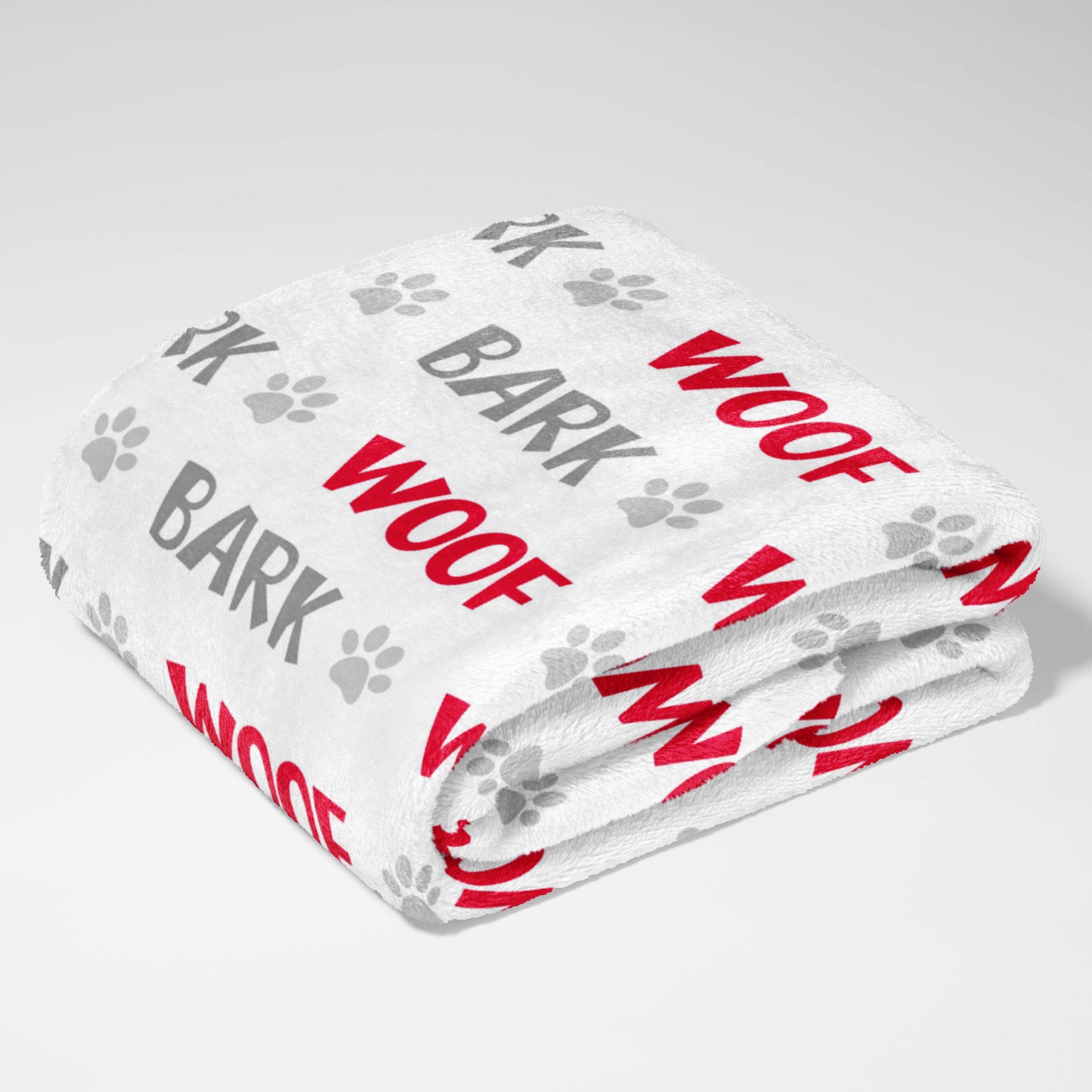 Woof & Bark Paw Print Blanket
