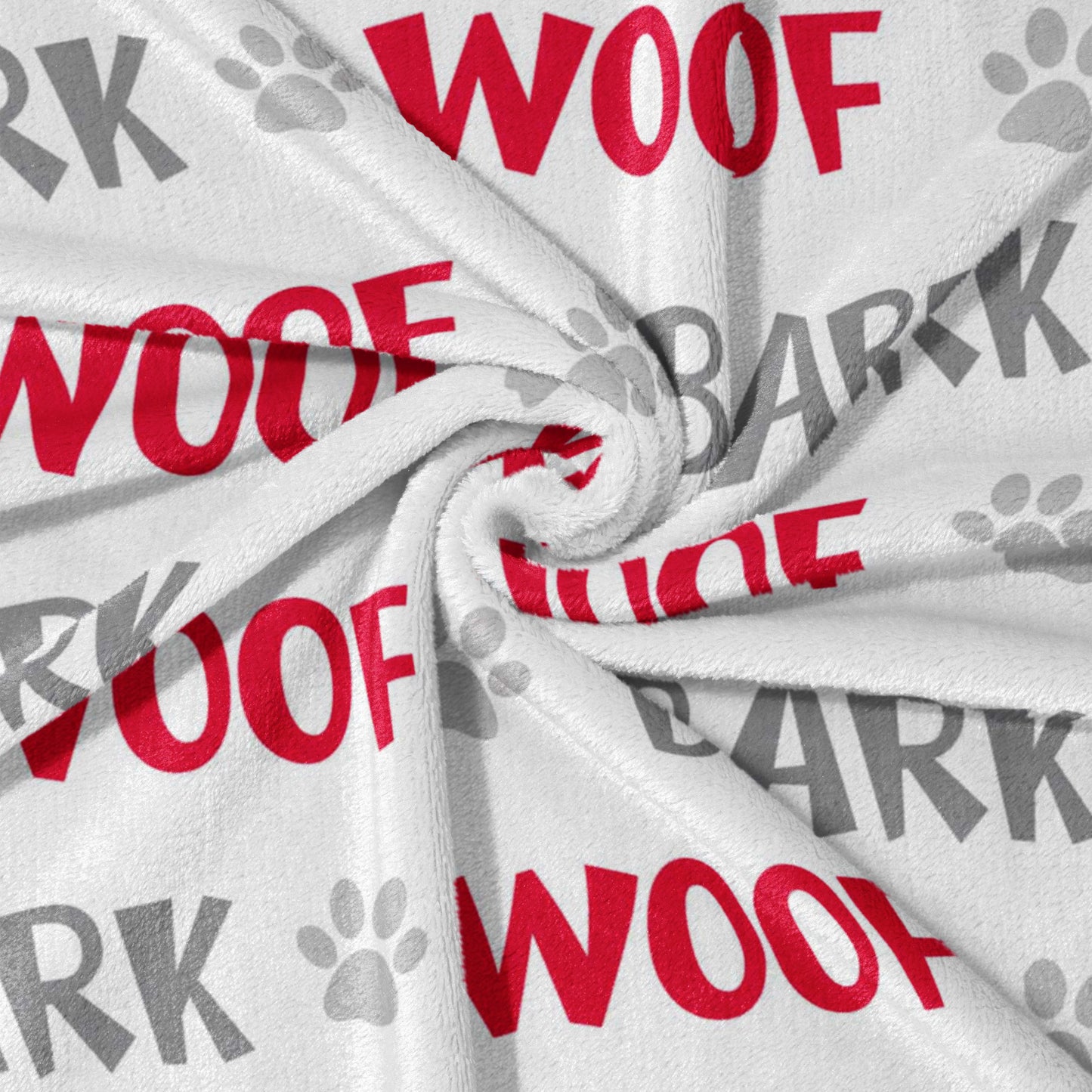 Woof & Bark Paw Print Blanket