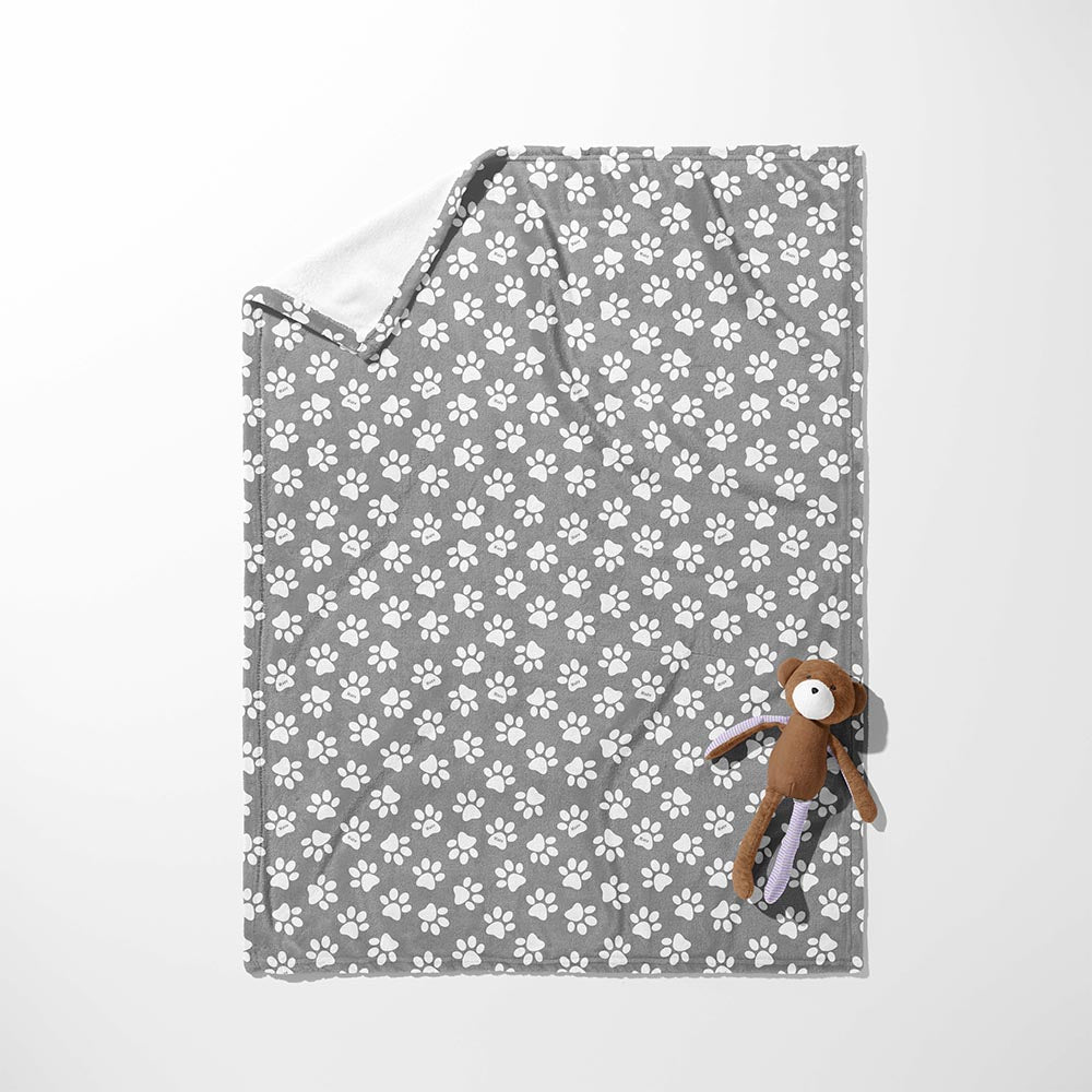 Paw Print Parade Blanket