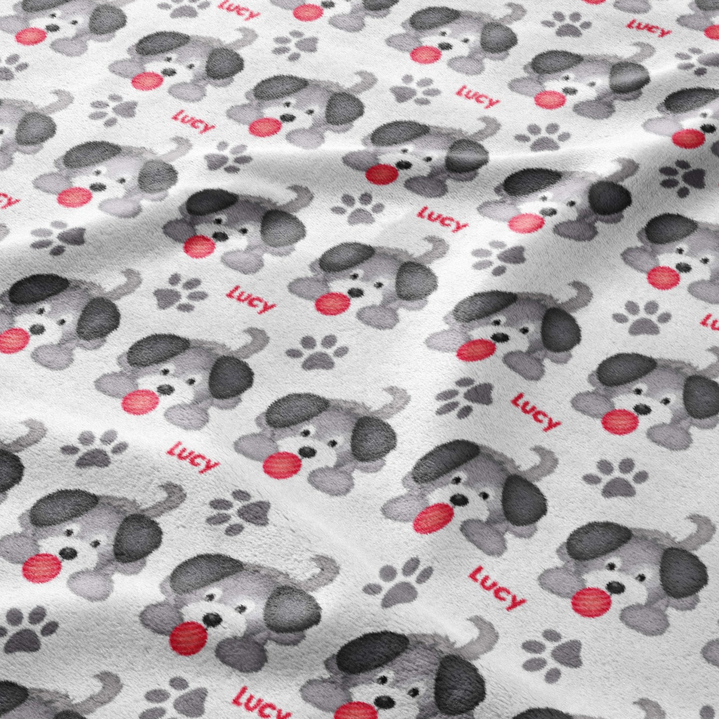 Playful Pup & Ball Blanket