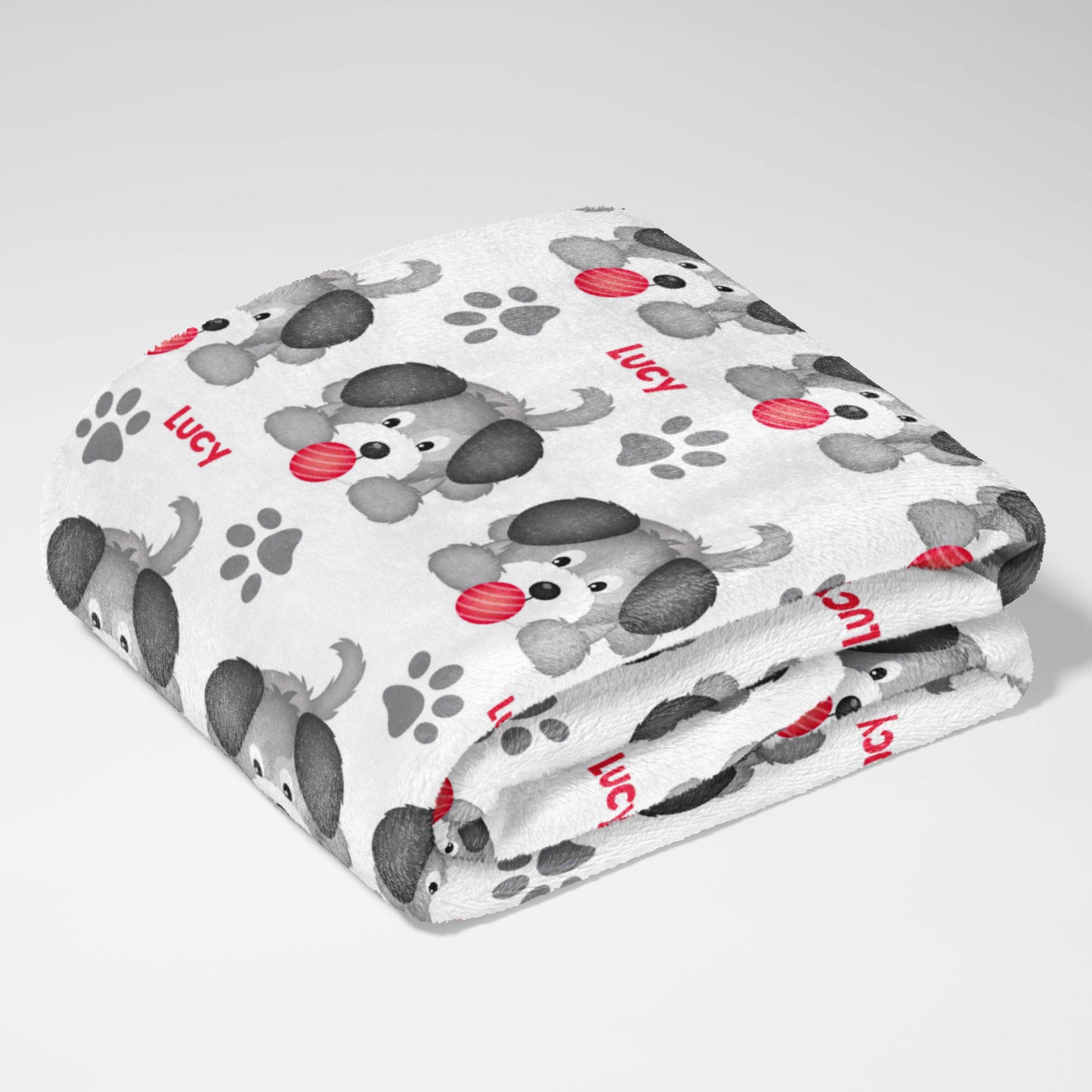 Playful Pup & Ball Blanket