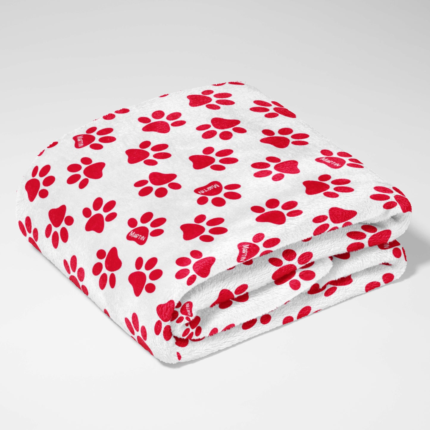 Little Red Paw Parade Blanket