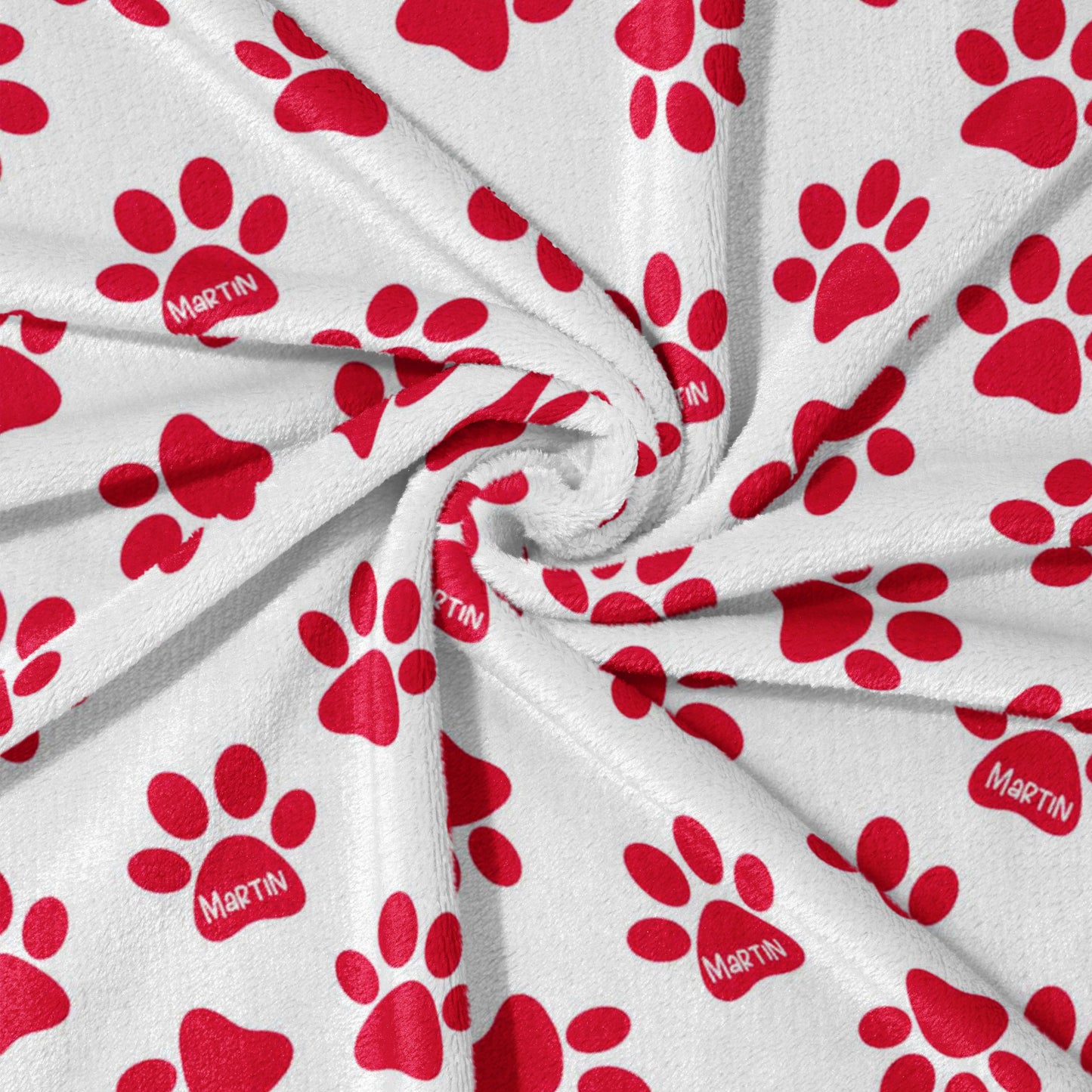 Little Red Paw Parade Blanket