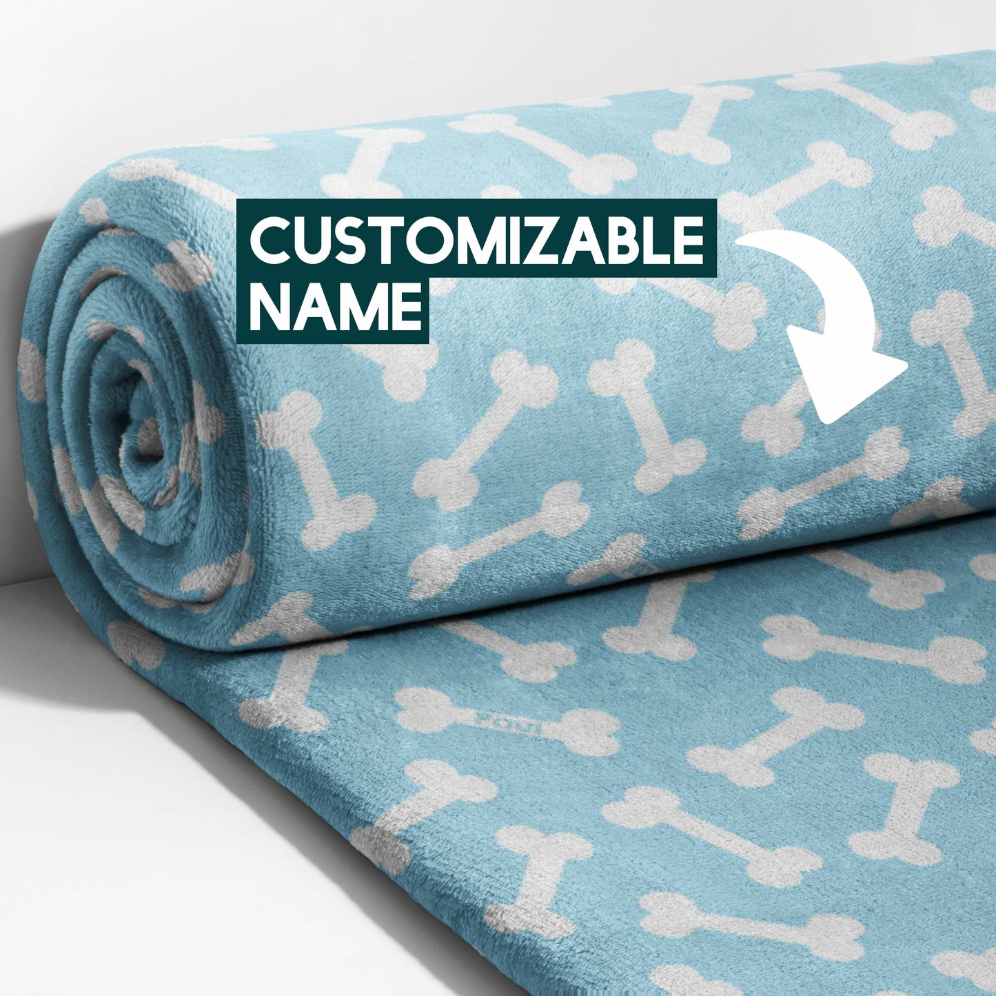 Sky Blue Bone Yard Blanket