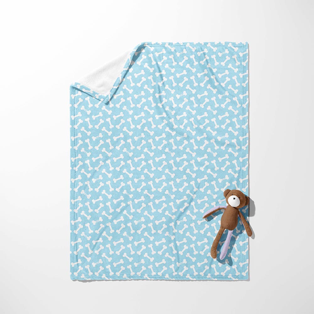 Sky Blue Bone Yard Blanket