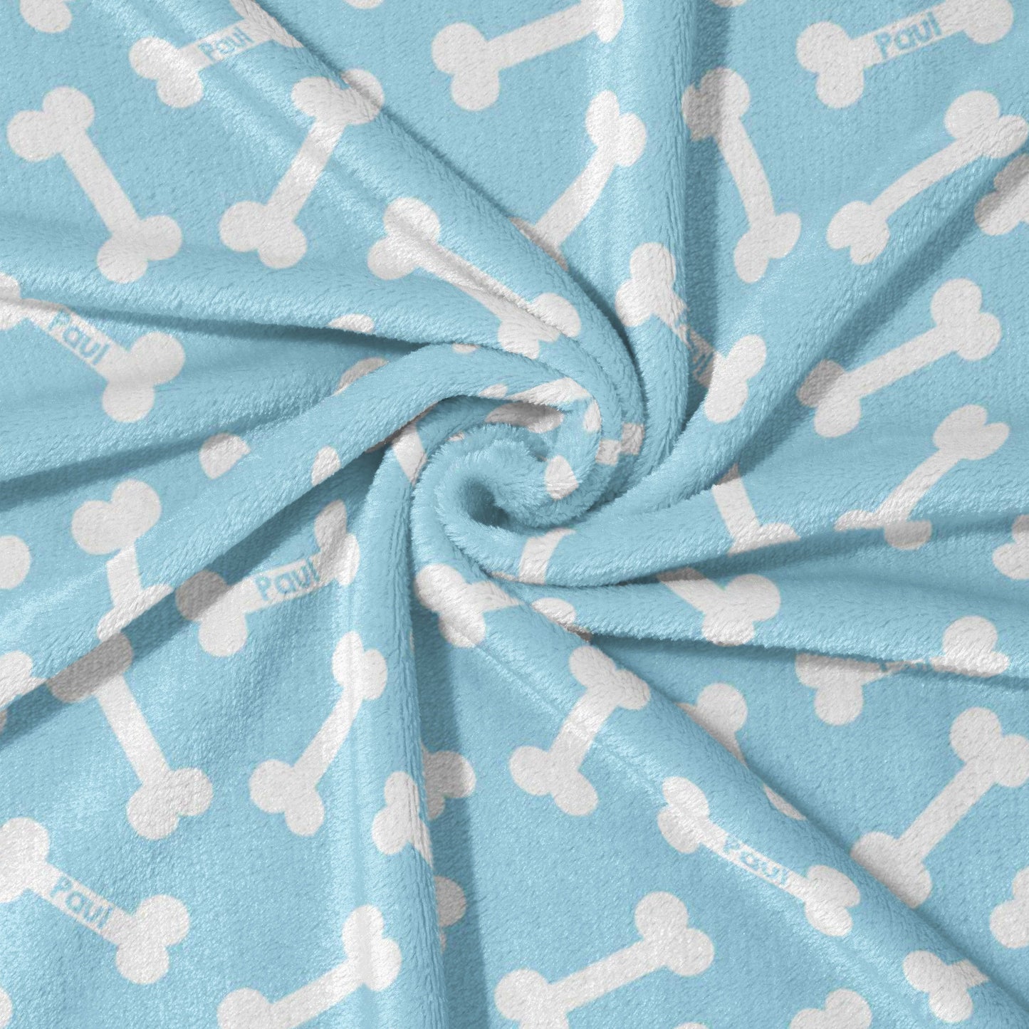 Sky Blue Bone Yard Blanket