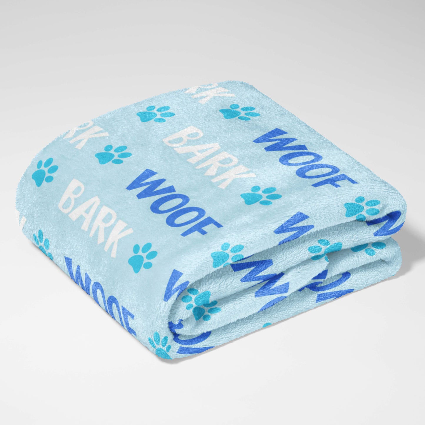 Woof & Bark Blue Paws Blanket