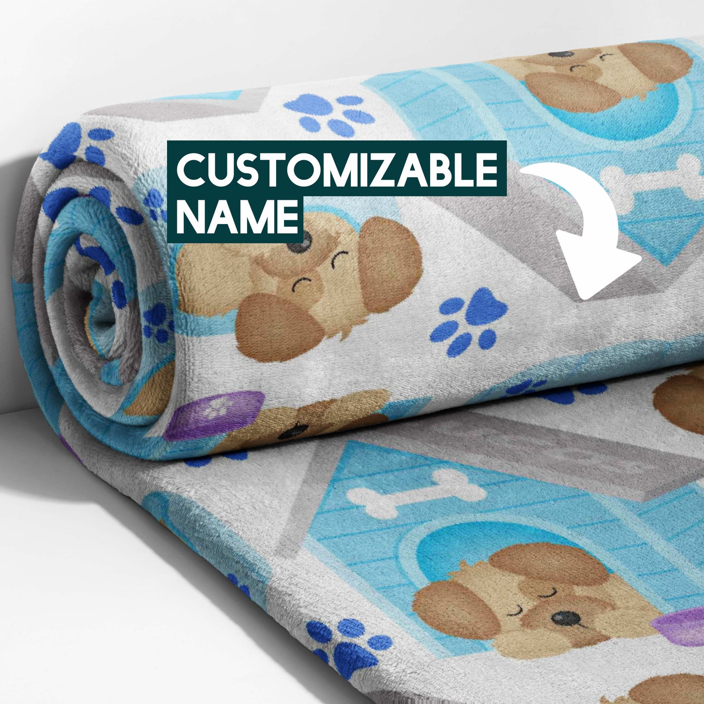 Blue Doghouse Dreams Blanket