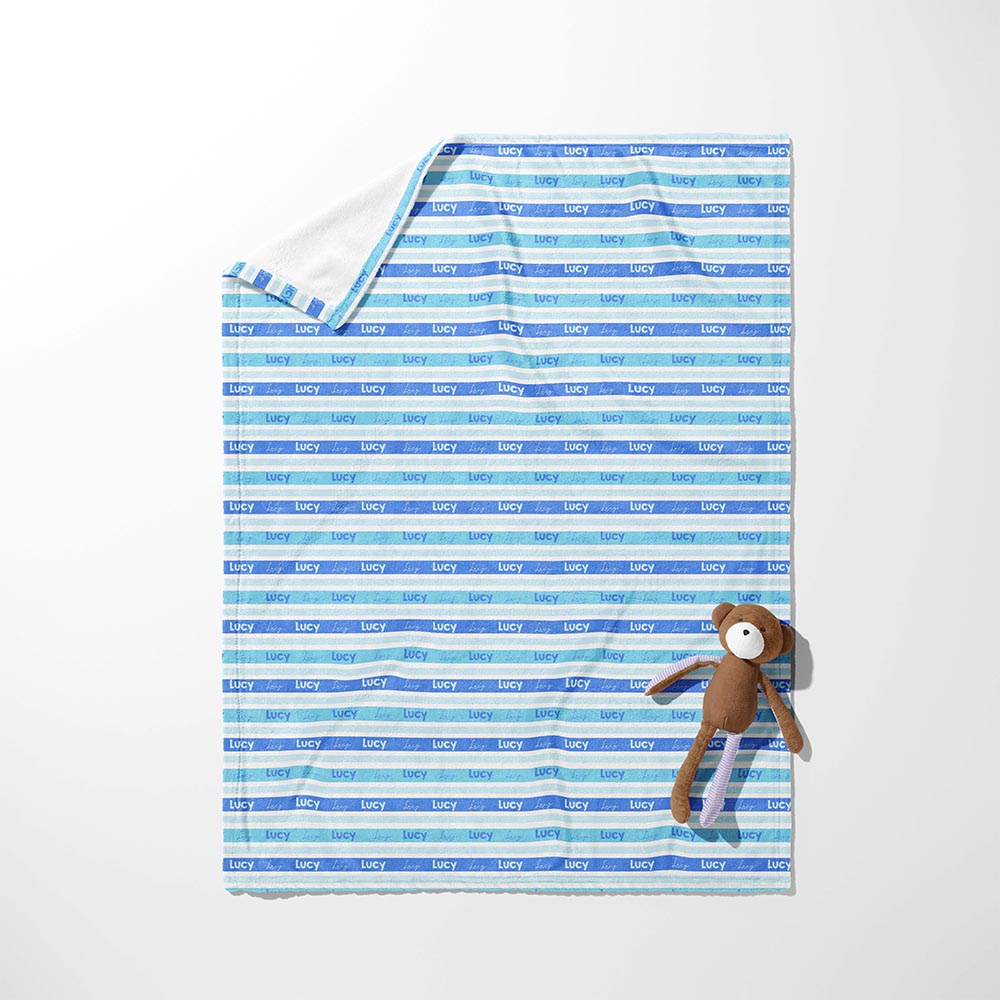 Ocean Breeze Stripes Blanket