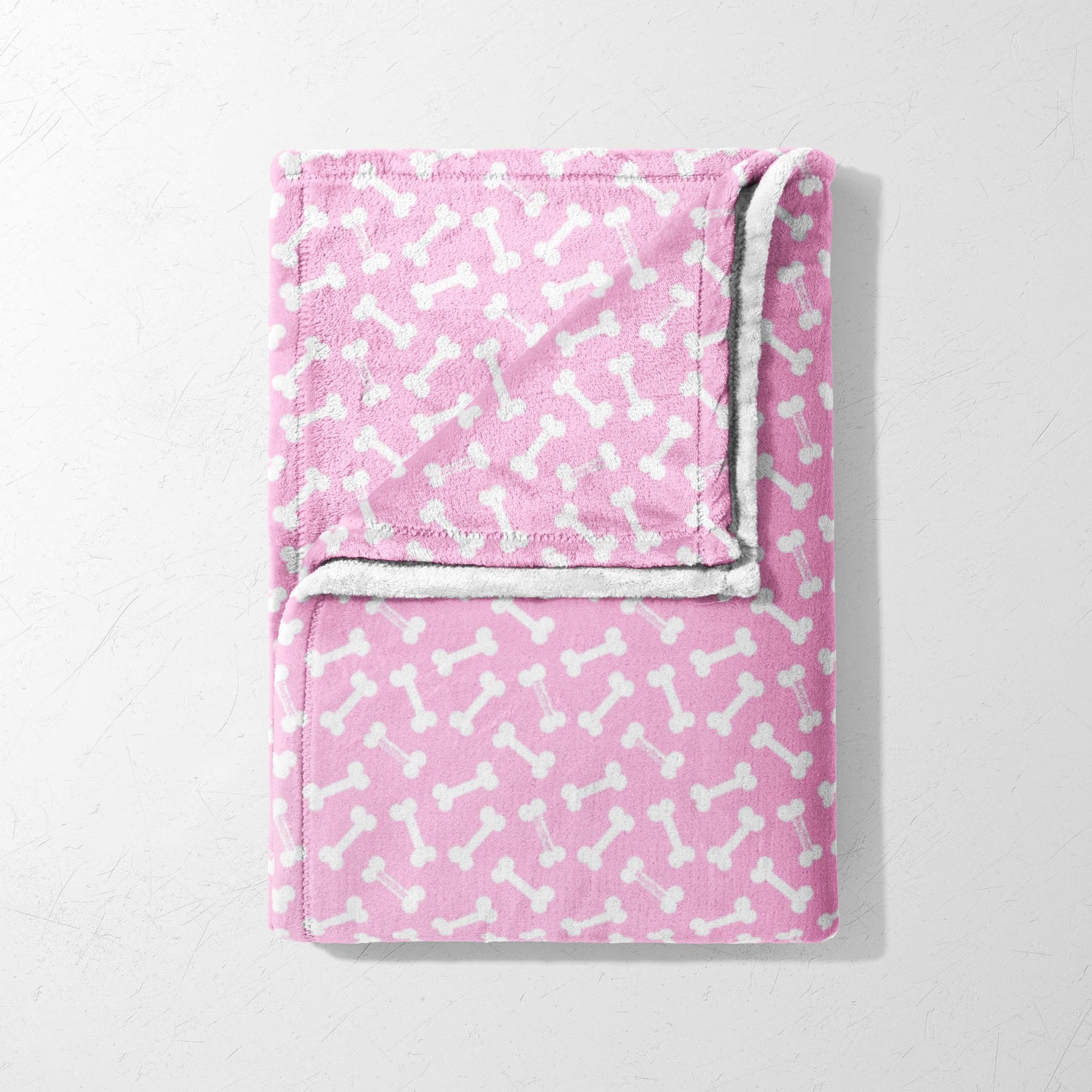 Pink Puppy Bones Parade Blanket
