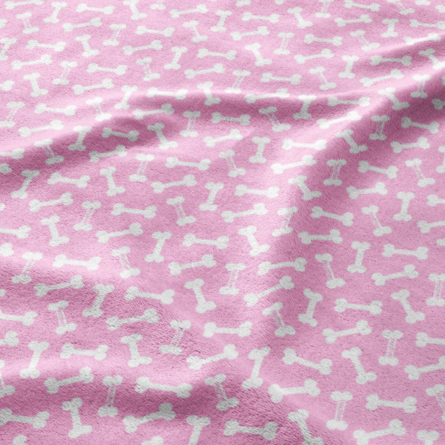 Pink Puppy Bones Parade Blanket