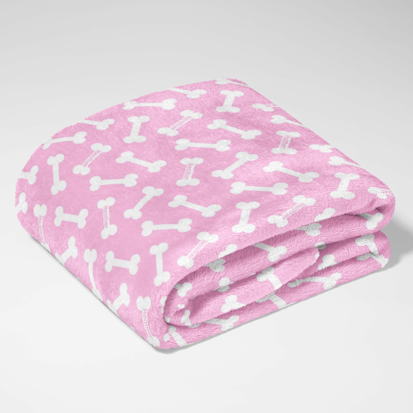 Pink Puppy Bones Parade Blanket