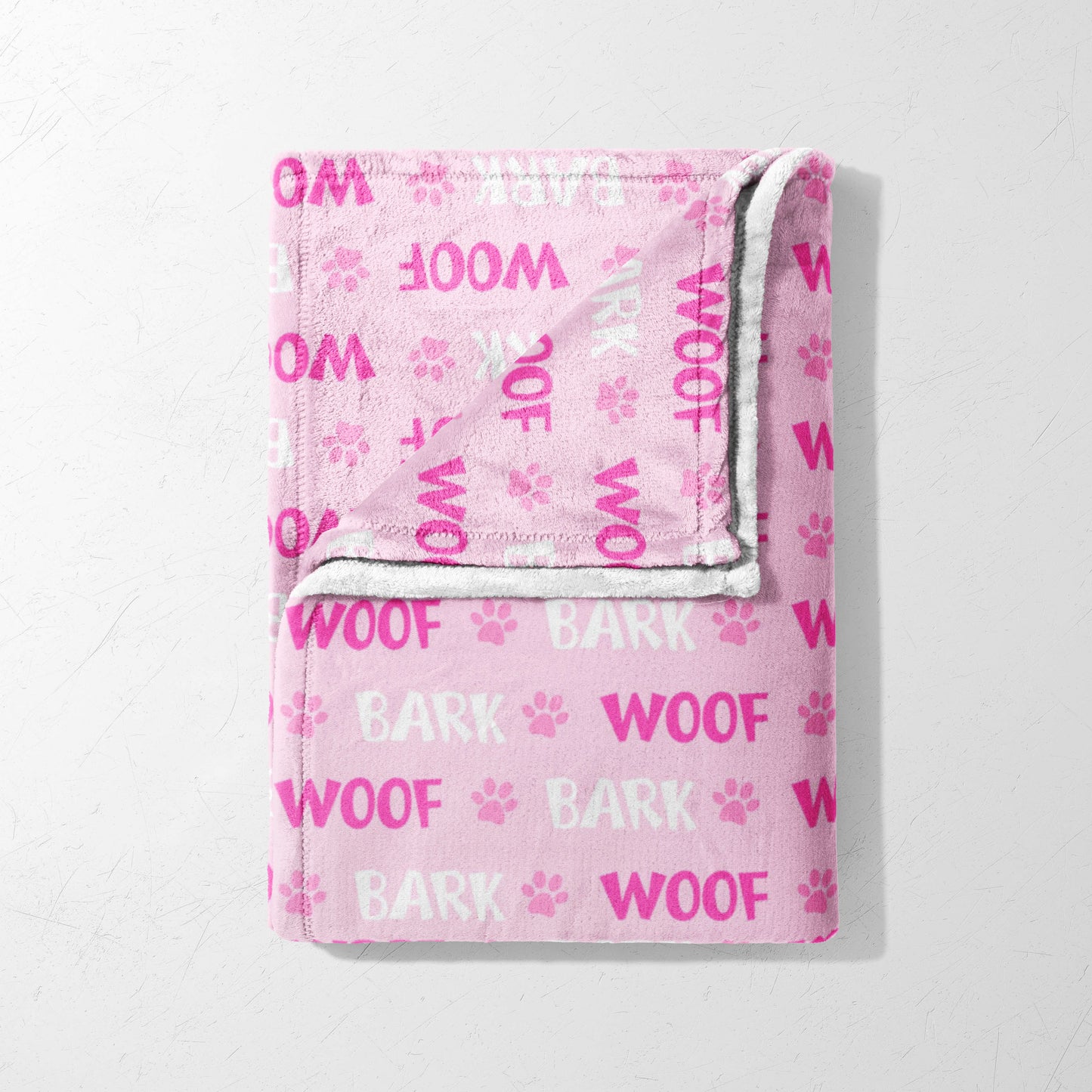 Pink Woof & Bark Blanket