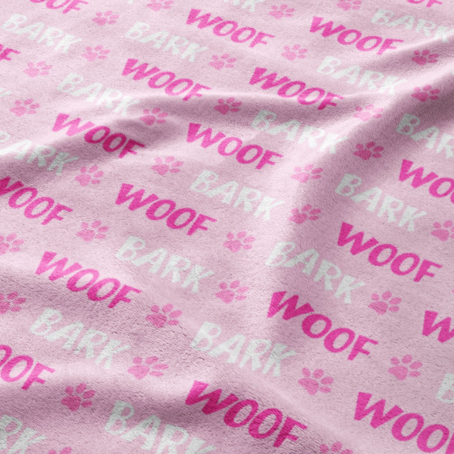 Pink Woof & Bark Blanket