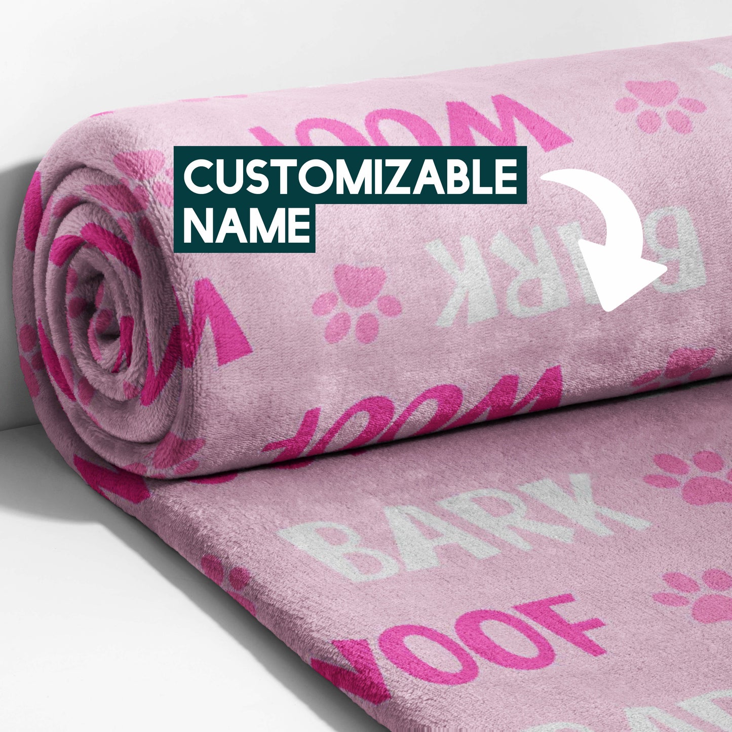 Pink Woof & Bark Blanket