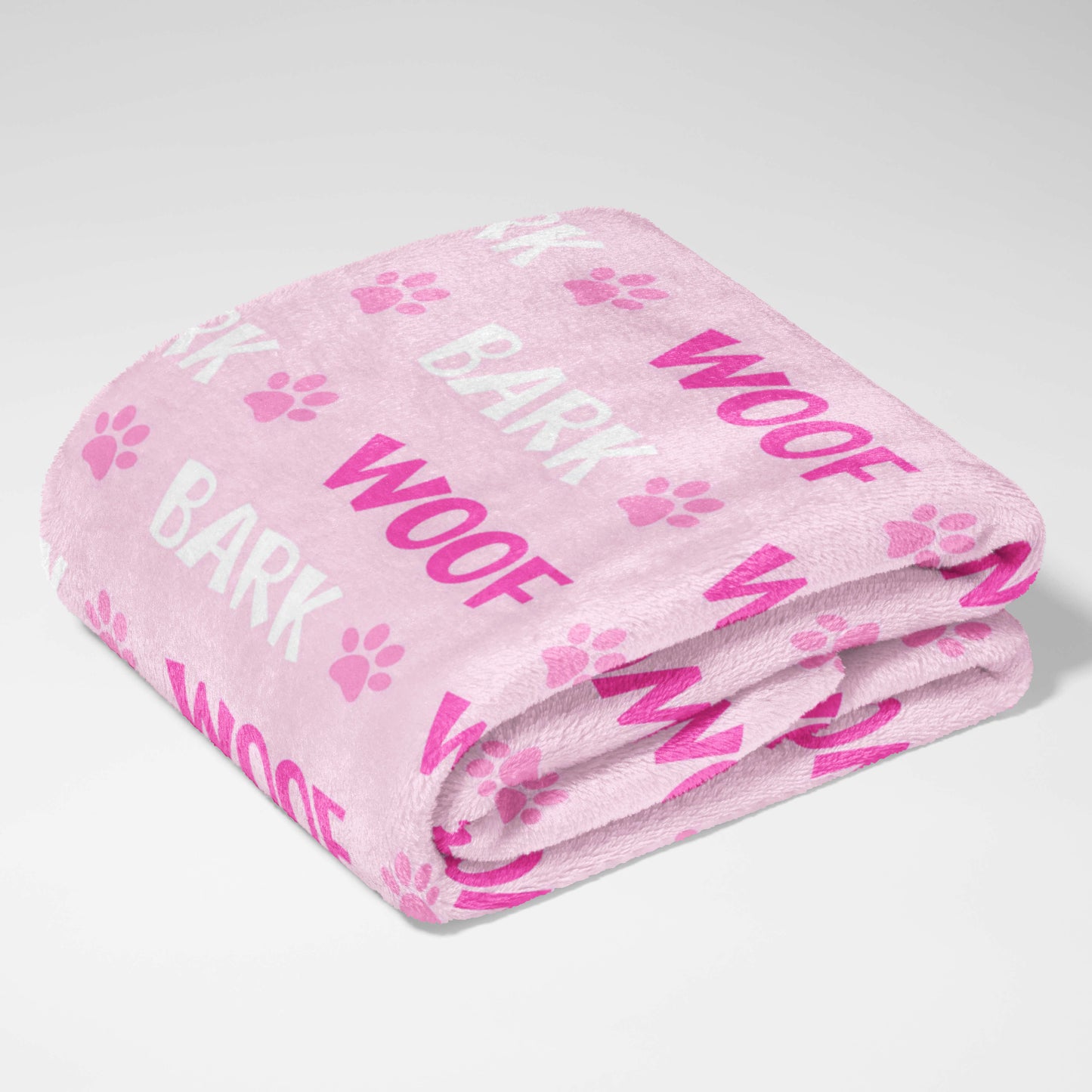 Pink Woof & Bark Blanket