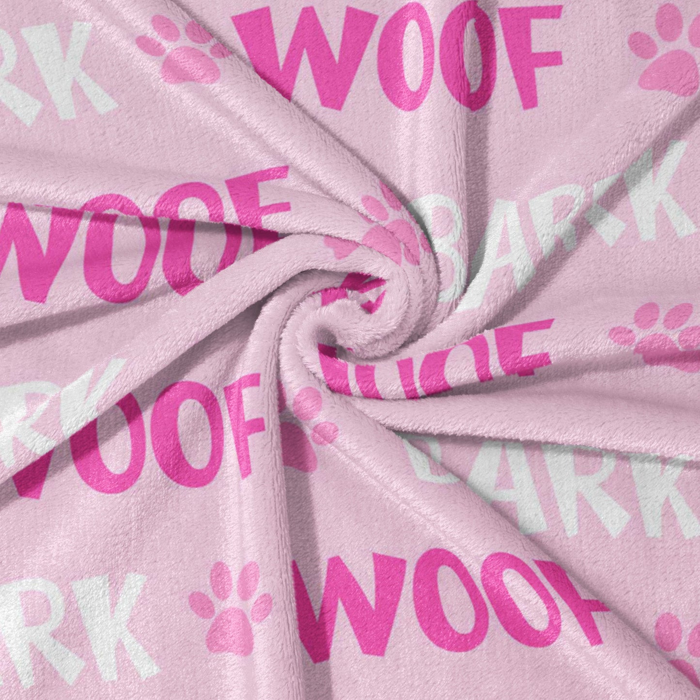 Pink Woof & Bark Blanket