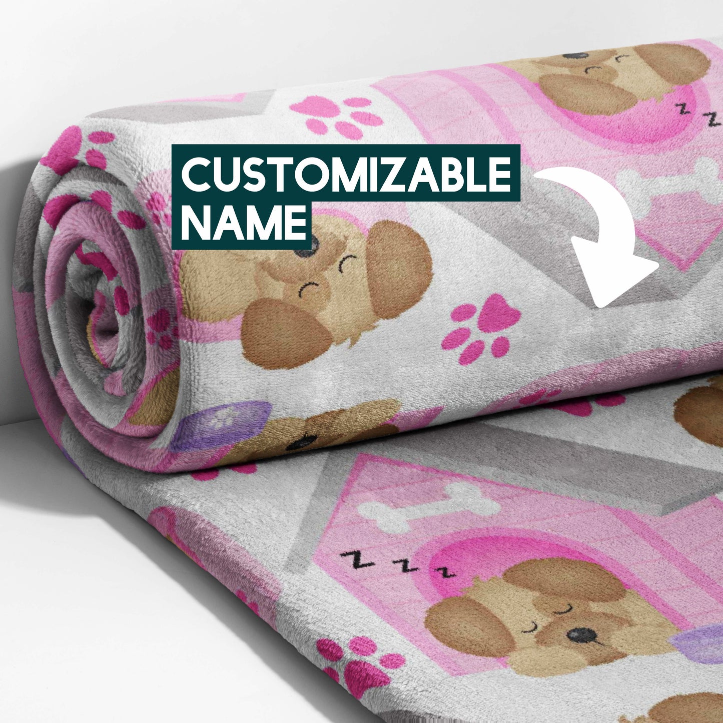Pink Doghouse Dreams Blanket