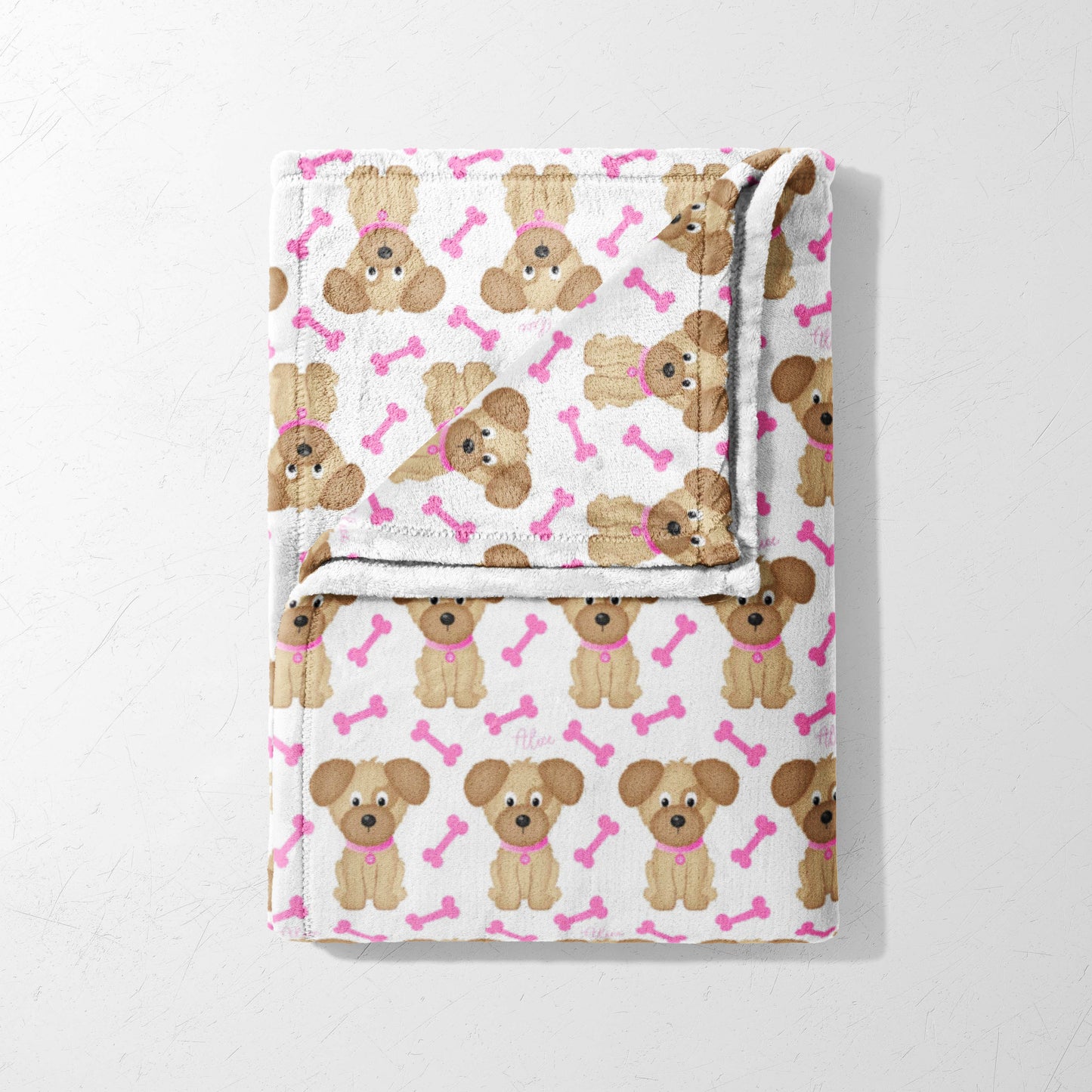 Puppy & Pink Bone Buddies Blanket