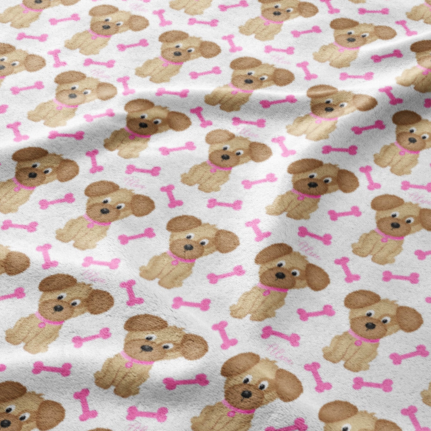 Puppy & Pink Bone Buddies Blanket