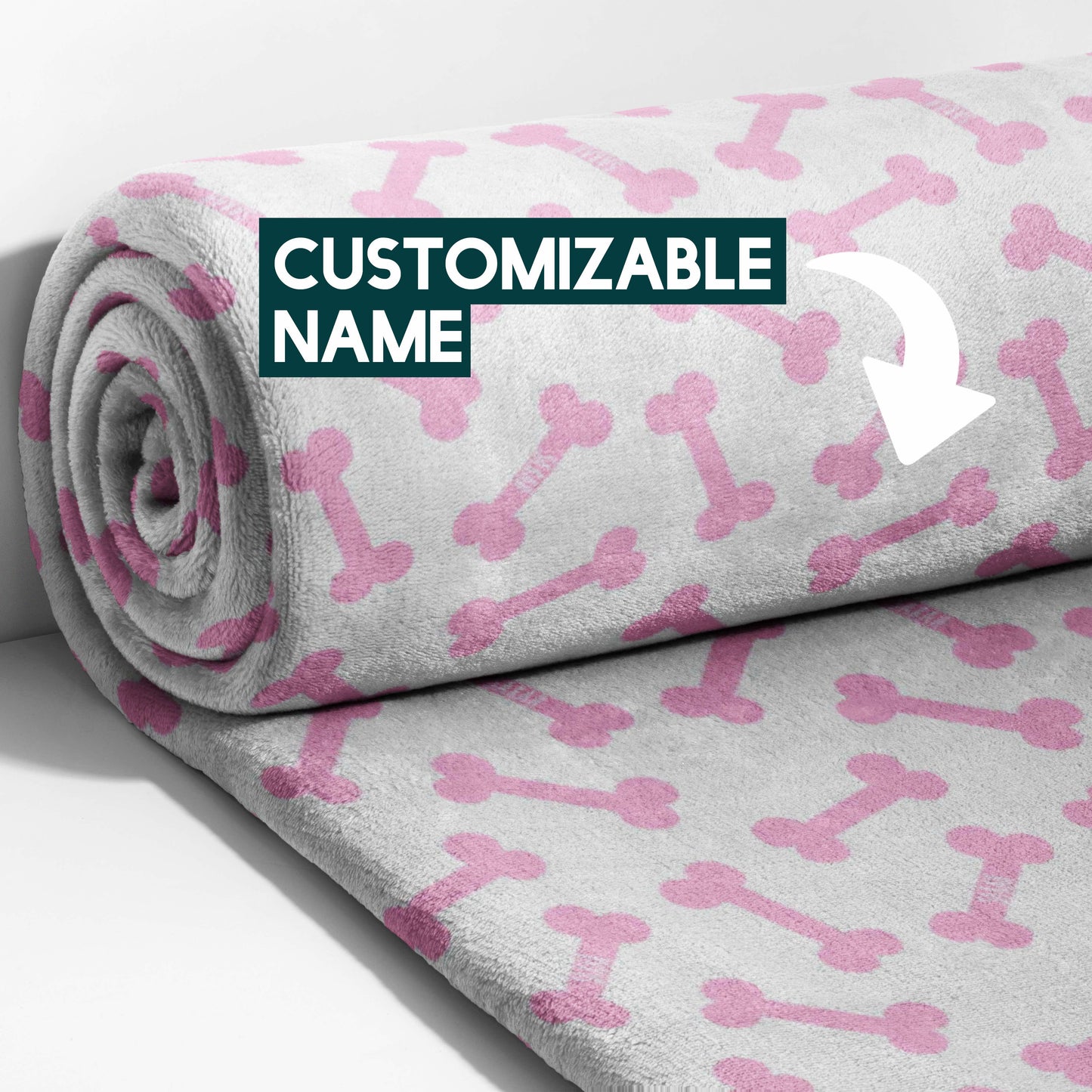 Pink Bones All Over Blanket