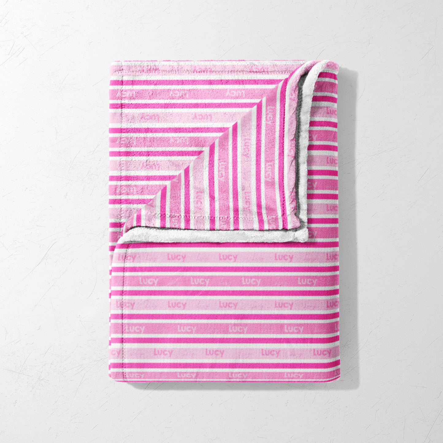 Pink Candy Stripes Blanket