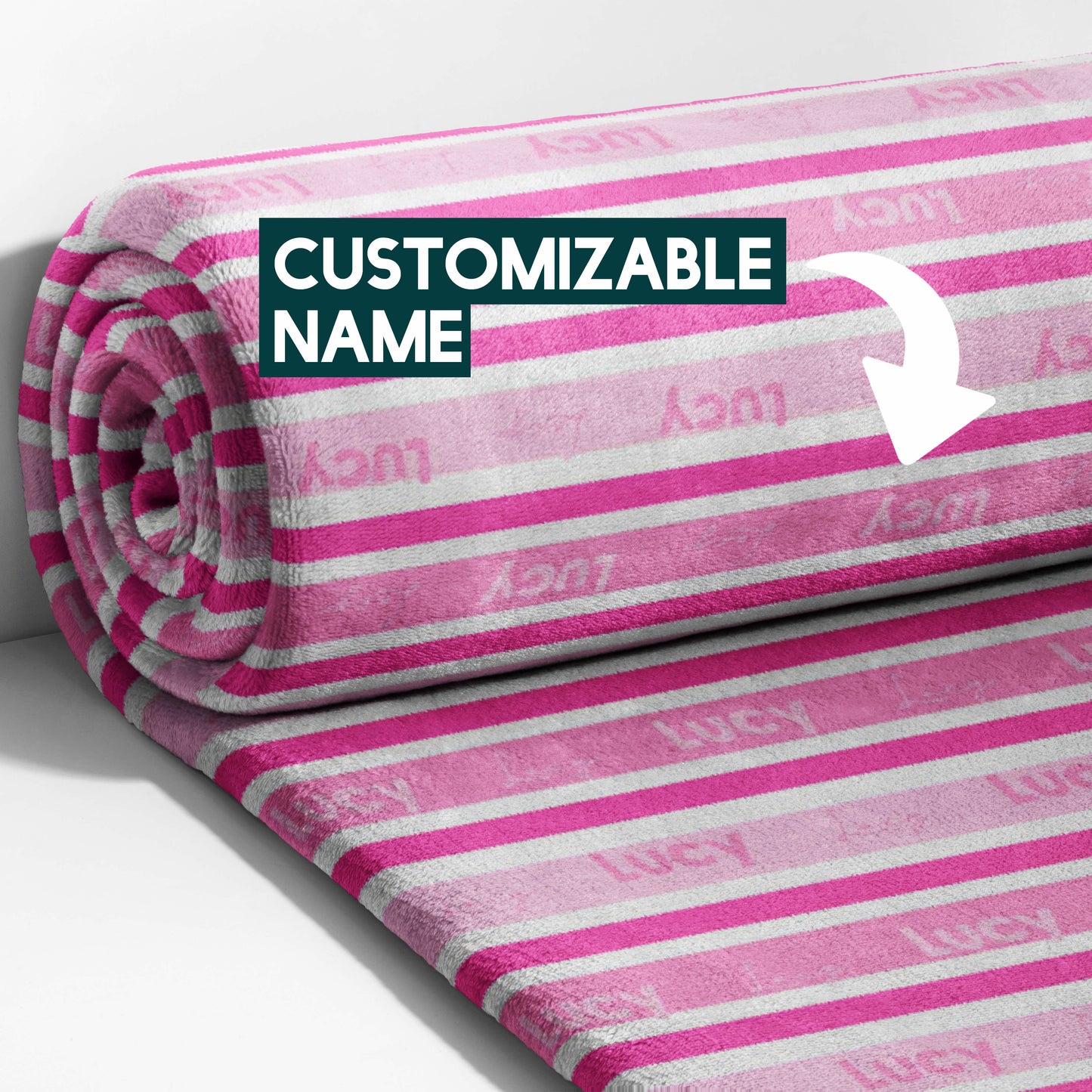 Pink Candy Stripes Blanket