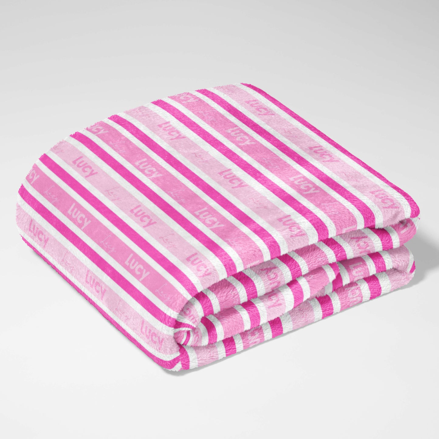 Pink Candy Stripes Blanket