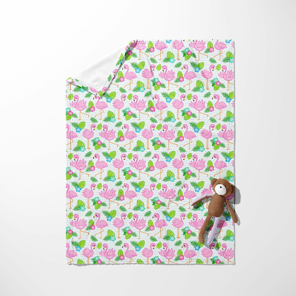 Flamingo Frenzy Blanket