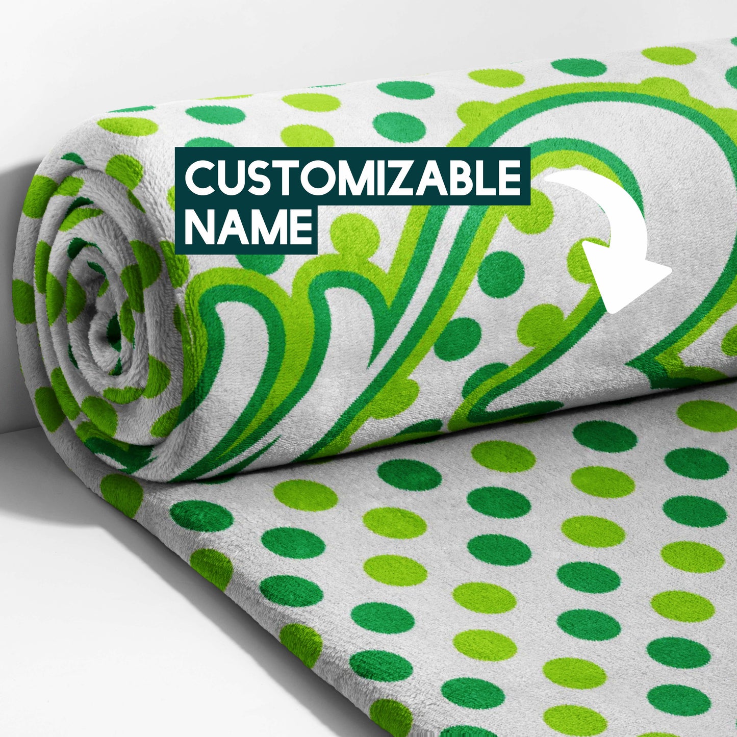 Green Dotty Dreams Blanket